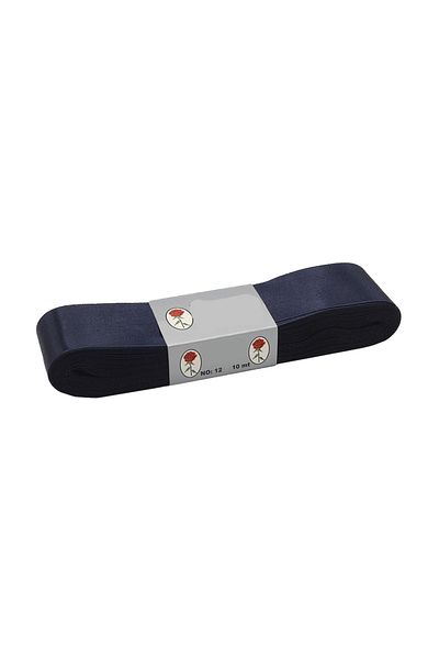 Hobigram Σατέν κορδέλα Navy Blue 4 cm – Ειδικό σχέδιο, αξεσουάρ, ποιοτική παραγωγή, εντυπωσιακό στυλ