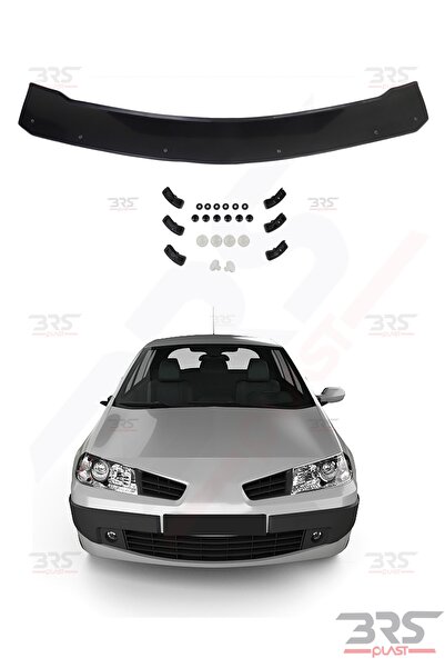 BRSPLAST Renault Megane 2 Uyumlu 2004 Ve Üzeri Abs Piano Black Kaput Rüzgarlığı