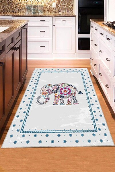 Viva Weaver's Makinede Yıkanabilir Kaymaz Tabanlı Mutfak Halısı Ar668