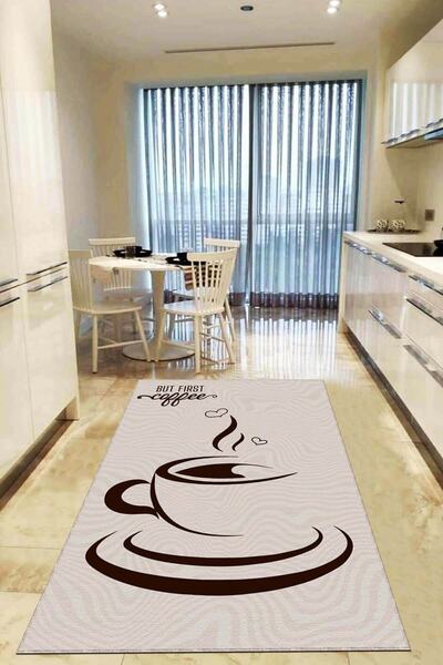Viva Weaver's Kaymaz Tabanlı Makinede Yıkanır Mutfak Halısı Ar832