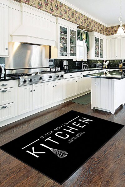 Viva Weaver's Kaymaz Tabanlı Makinede Yıkanabilir Mutfak Halısı Ar019