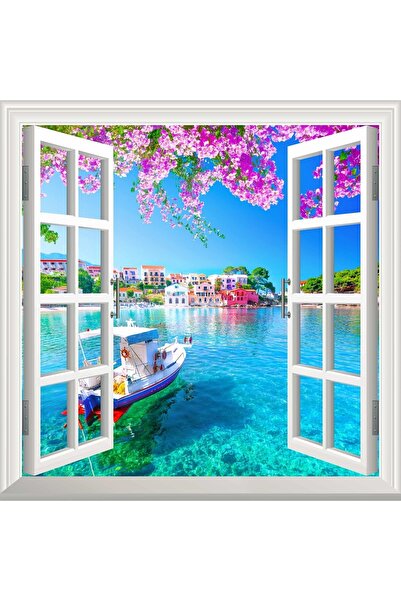 StickerArt Pencere Poster Duvar Kağıdı Assos Yapışkanlı Sticker