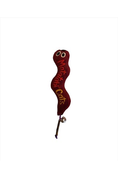 matatabi kedileri Matatabi Cats Wormy Sound and Natural Matatabi Plush Cat Toy 17 Cm (Does Not Contain Catnip/mint)