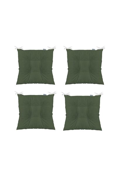 Çınar Reklam & Dış Ticaret Chair Cushion Set of 4 Khaki Green