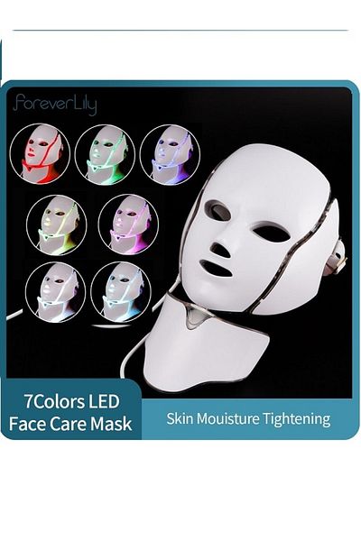 DİZAYNSHOP Led Therapy Device (Led Mask) - Skin Care Device - Mesotherapy Mask 7 Colors Multifunctional