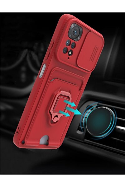 m.tk moveteck Xiaomi Redmi Note 11 Pro & 12 Pro 4g Compatible Case Camera Protected Ring Business Card Zuma Silicone