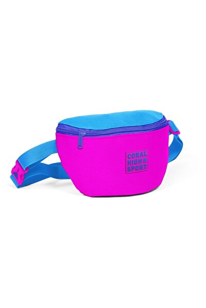 Coral High Sport Pink Blue Waist Bag 22617