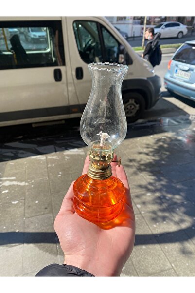 MUTLU ANTİKA Dekoratif Nostaljik Küçük Boy Gaz Lambası