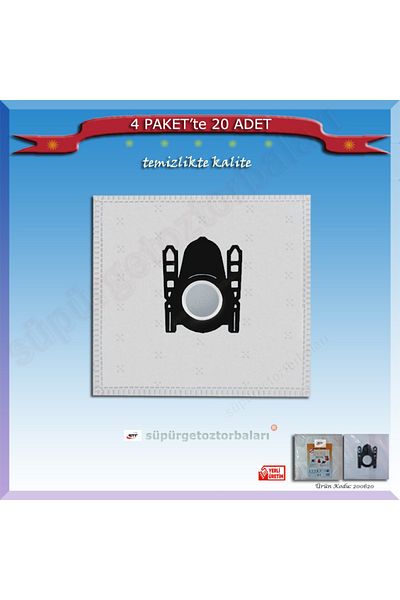 Bosch Bgb 7230 Ergomaxx'X Vacuum Cleaner Dust Bag 20 Pieces 200620