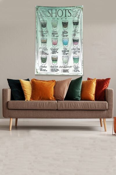 on the clouds Blue Shots Menu Stain Resistant Velvet Fabric Wall Cover Wall Carpet Tapestry