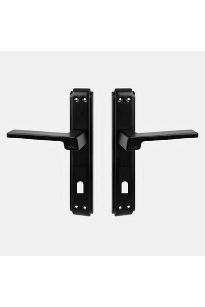 ARON Luxury Stainless Phoenix Mirrored Matte Black (room) Door Handle Aluminum / Steel