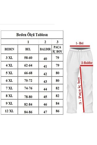 FaLa Jeans Büyük Beden Lastikli Keten Pantolon 97176 Lacivert