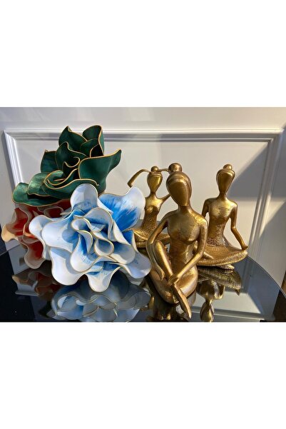 Lareshome Üçlü Yogacı Kız Biblo