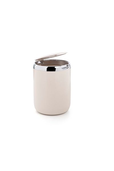Ansan Primanova Viva 2-Headed Liquid Soap Dispenser with Sponge Holder and Dustbin Kitchen Set Beige