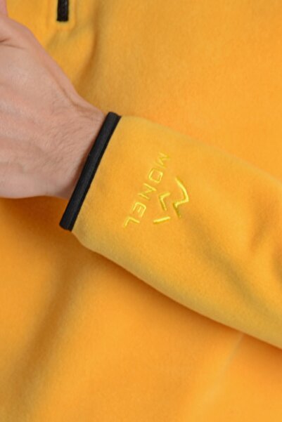 ModaCanel Monel Μισό φερμουάρ κίτρινο φλις Mnlp001008