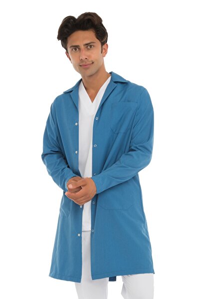 VEHBİ Notebook Boy Classic Collar Doctor Teacher Apron Laboratory Men's Coat