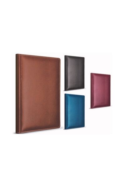 Gıpta Modelist Rope Stitched Leather Cover Notepad 14x20cm 160 Sheets Checkered (Pack of 3) 1607