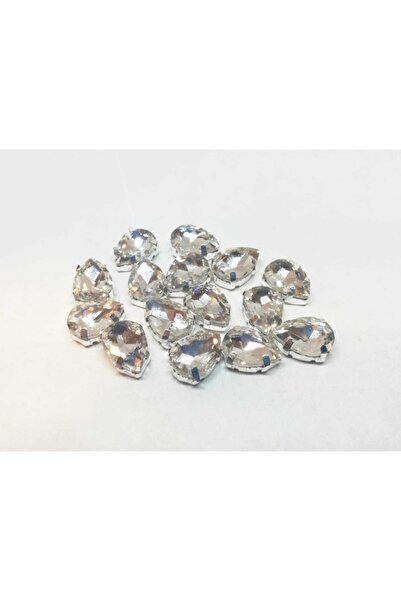 yiğit aksesuar 10x14 Damla Kasalı Dikme Cam Taş (10 Adet)