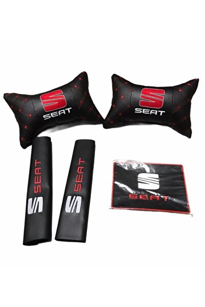 Universal Seat Deri Boyun Yastığı Mini Set