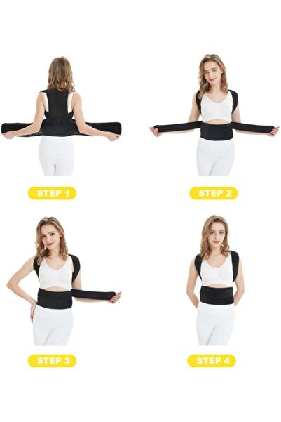 Ankaflex Унісекс чорний корсет з хрестоподібною конструкцією та баленами