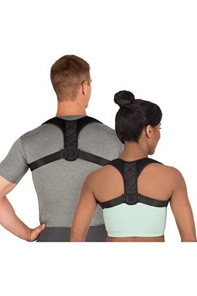 Ankaflex Unisex Μαύρη ρυθμιζόμενη ζώνη κορσέ με όρθια στάση σώματος κατά της καμπούρας