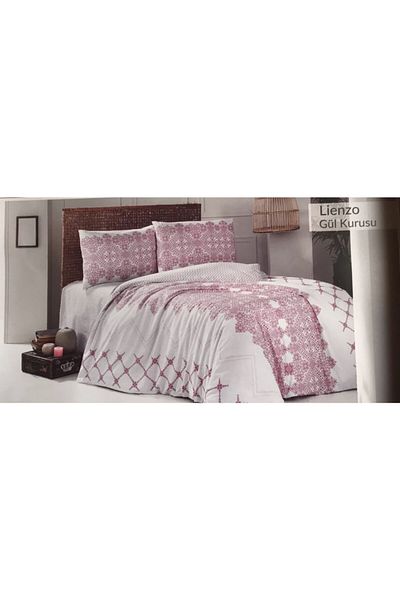 ALTINBAŞAK HOME COLLECTİON Lienzo Dusty Rose Ranforce Double Duvet Cover Set