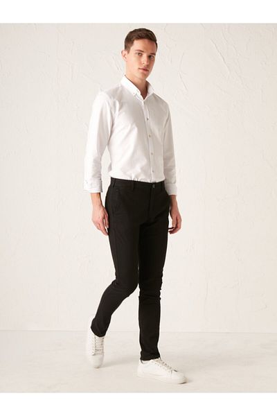 LC Waikiki Ανδρικό μαύρο παντελόνι Chino