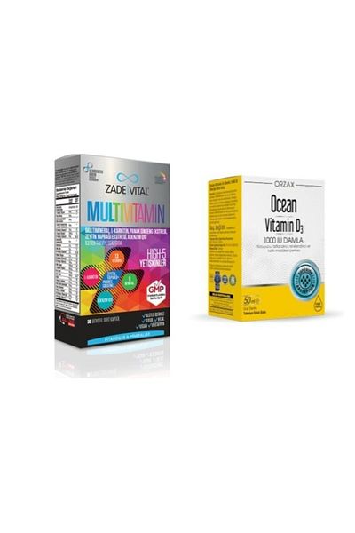 Zade Vital Ocean D3 - 1000Iu50MlDrops+zadevital Herbal 30 Capsules