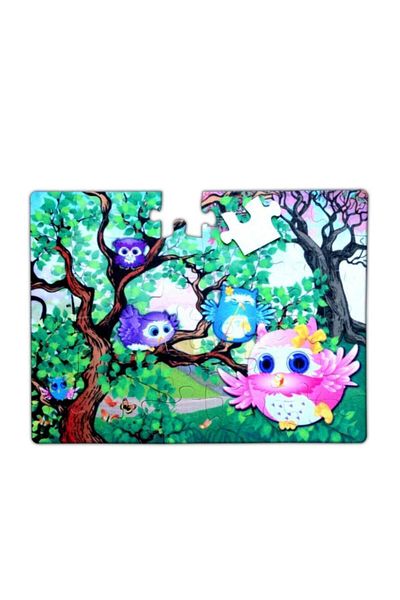 Toptan Bulurum Tox Owl 5+ Felt Puzzle - Age 5 Puzzle T17