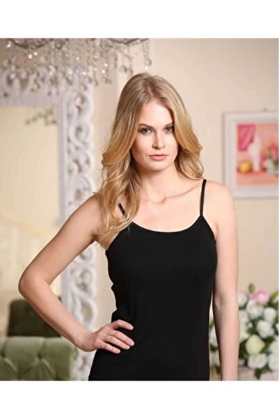 Berrak Чорний бавовняний лікраний жіночий боді - з бретельками, в індивідуаль...