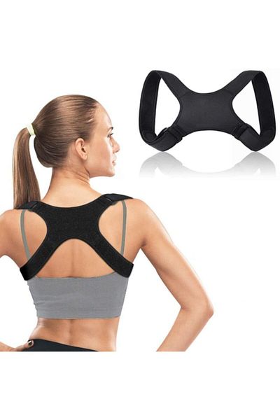 Ankaflex Unisex Μαύρος Όρθιος Κορσές Σταυρός Κορσές