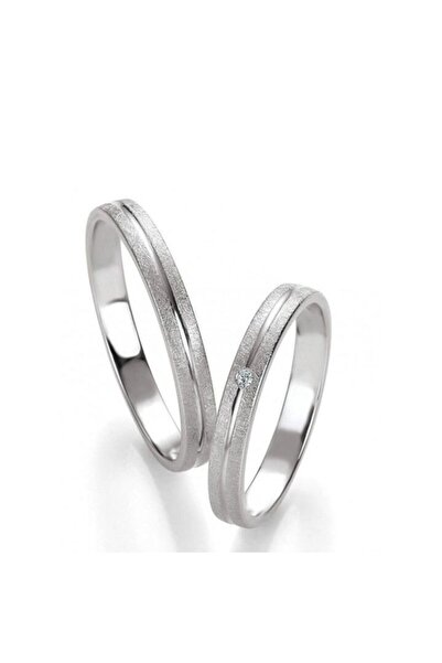 Gümüşcüm Tek Taş Modeli Gümüş Alyans