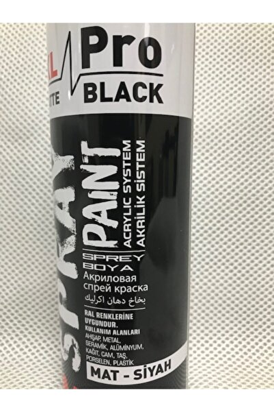 MxS Xl Pro Mat Siyah Sprey Boya 500 Ml