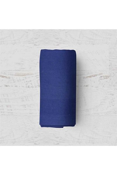 mer-tim ezberbozan ev tekstili Mer-tim Cotton Ranforce Single 100x200 Elastic Sheet Set - Navy Blue