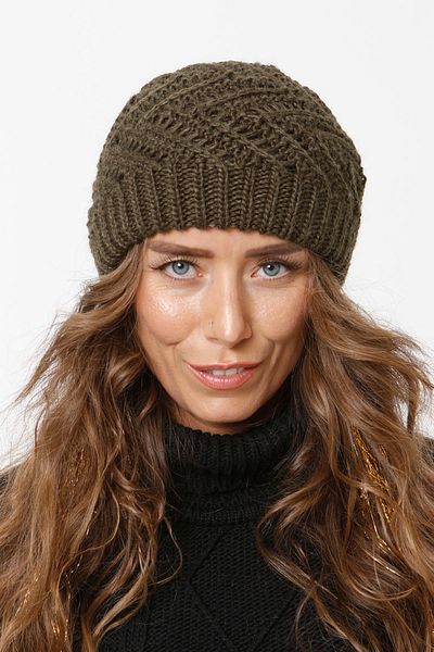 Vemod 36 Lined Knitwear Knitted Beret - Khaki