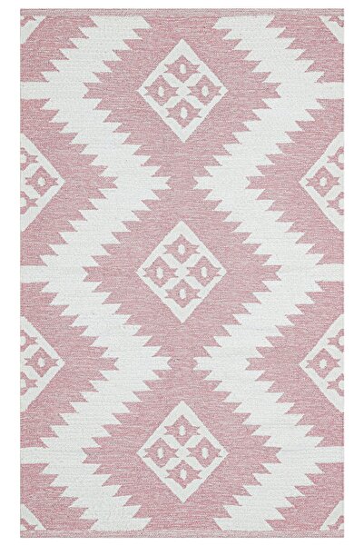 Love Halı Eko Halı Afro El Dokuma Örgü Naturel Çamaşır Makinesinde Yıkanabilir Modern Desenli Pamuk Kilim