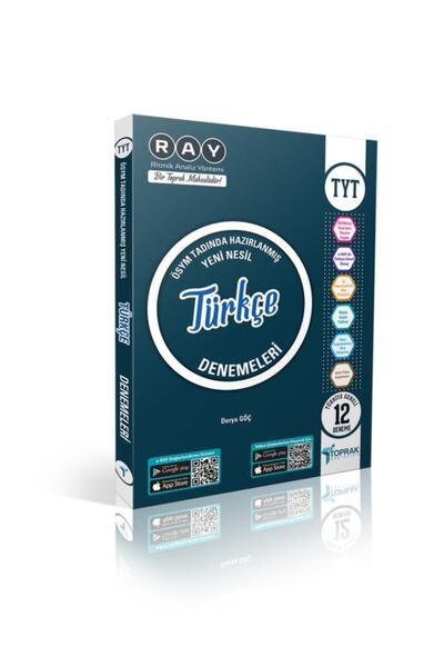 Toprak Yayınları Toprak Yayıncılık Tyt Türkçe 12 Deneme Ray 2022 Model