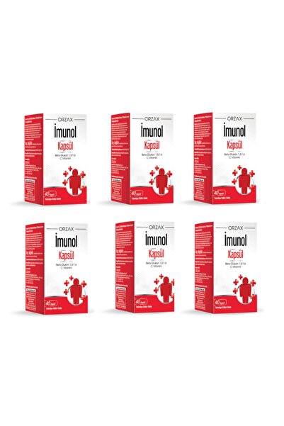 İmunol Ocean Beta Glukan 1,3/1,6 Ve C Vitamini Içeren Imunol 40 Kapsül*6 Adet