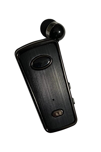 Clıp-on Makaralı Kablosuz Bluetooth Kulaklık Aynı Anda 2 Telefona Bağlanan Titreşimli Kulaklık
