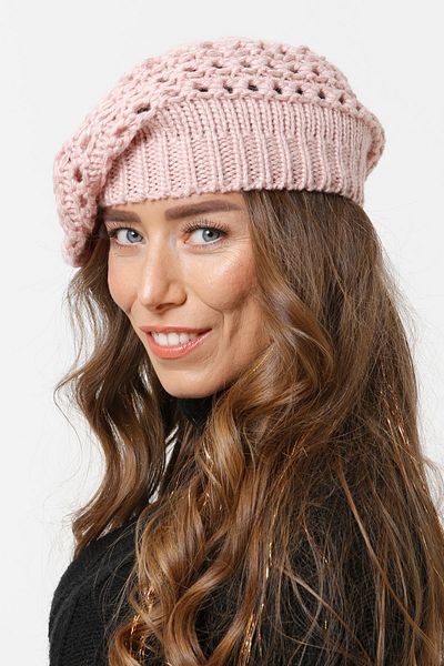 Vemod 90 Painter Knitwear Knitted Beret - Powder