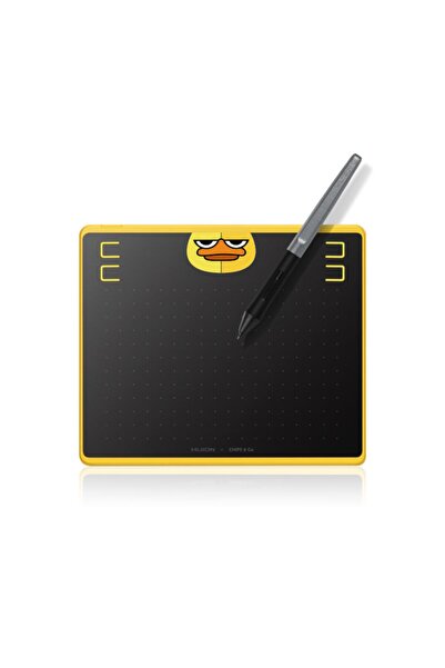 Huion HS64 SE Non-Display Graphics Tablet, 8192 Pressure Levels, 5080 LPI, Ye...