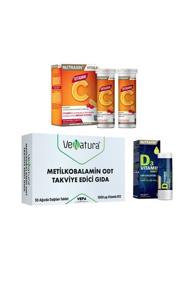 VeNatura Vitamin B12+d3 Tablet - 30 Dispersing in Mouth, 10 Ml Drops, 28 Chewers, Mouth Dispersing