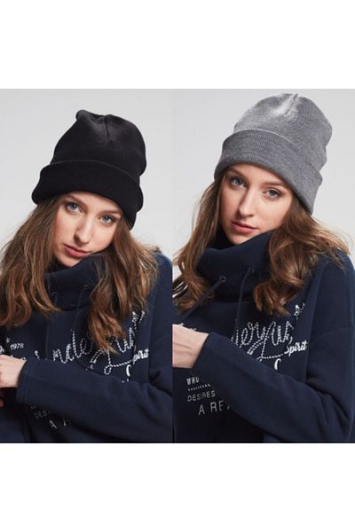 EKstore Black & Gray Basic Beret