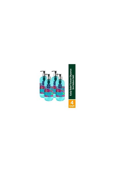 Eyüp Sabri Tuncer Liquid Soap Natural Olive Oil Ocean 500 ml X 4 Pieces