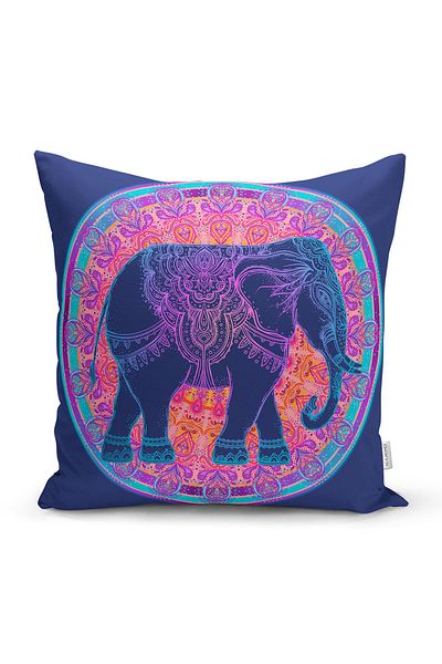 Realhomes Husa de perna colorata cu model etnic de elefant boem