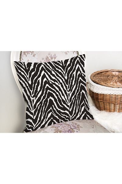 Realhomes Zebra Patterned Digital Printed Modern Pillow Cushion Cover