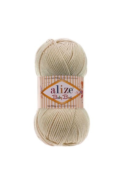 Alize 5 τεμάχια Baby Best 599 Ivory 10% Bamboo - 90% Acrylic (Anti-pilling Acrylic) / 100 gr - 240 m