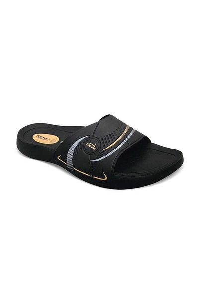 Ceyo Men's Black Summer Slippers 9100-8
