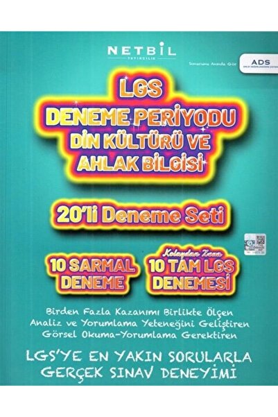 Genel Markalar 8. Sınıf Lgs Din Kültürü Ve Ahlak Bilgisi 20'li Deneme Seti Pe...
