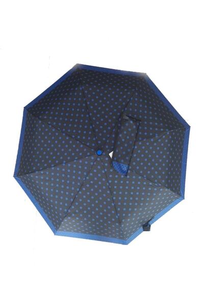 Vintage Marlux Lüks Otomatik Puantiye Desenli Şemsiye